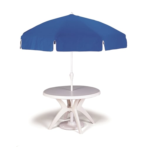 Mesa Redonda Grosfillex® Ibiza, 46 in de Diámetro, Blanco
